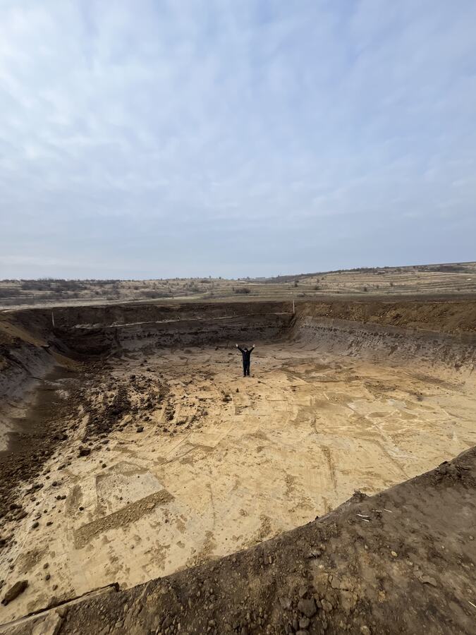 Bazin de acumulare pentru irigarea a 100 de hectare — Foraj Ø200 mm, gaură de 444,5 mm